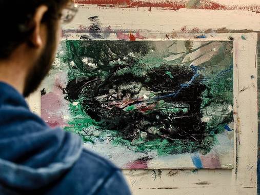 Experiment abstrakt Malerei abstract Painting